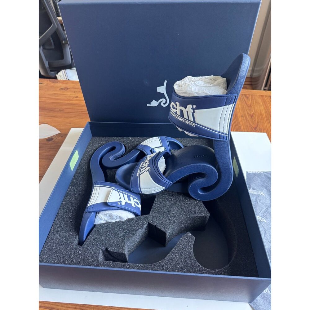 MSCHF Flipped Flop Sandals Navy/White | Women’s 8 (EU 39) - Picture 3 of 5